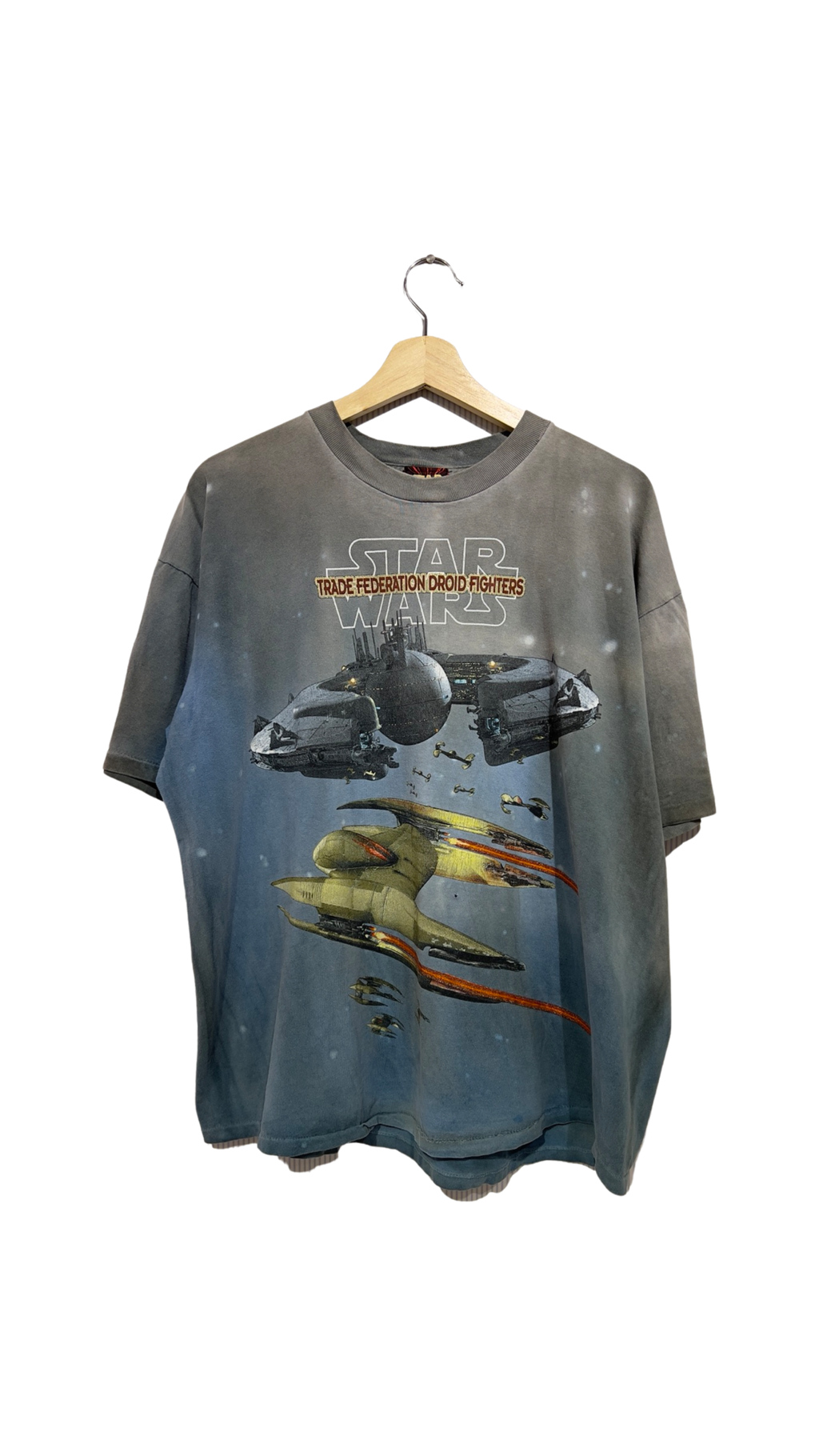 Vintage 90s Star Wars Federation Drone Fighters Tee product image 1