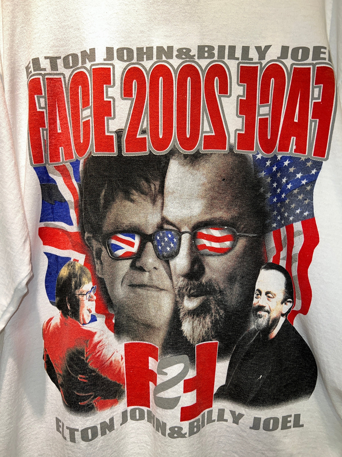 Vintage 2002 Elton John & Billy Joel Face 2 LS Tour Tee product image 3