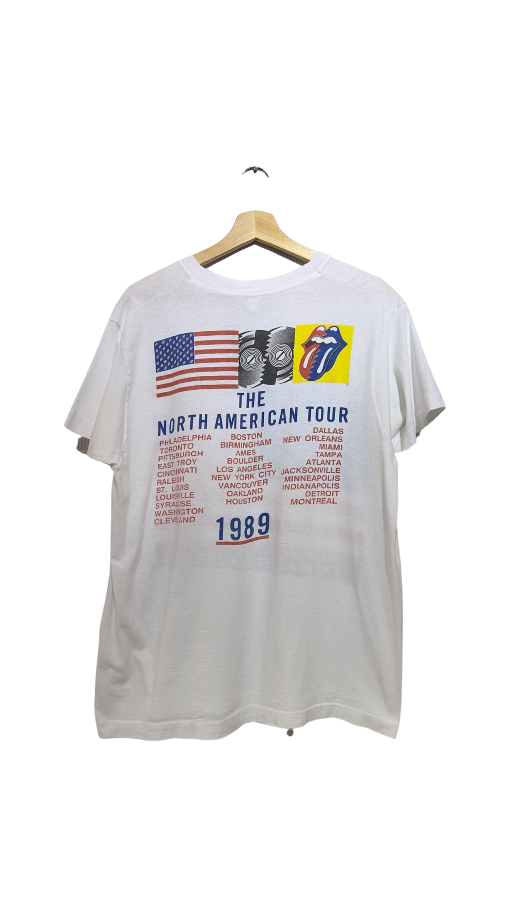 Vintage 1989 Rolling Stones Steel Wheels Tour Tee product image 2