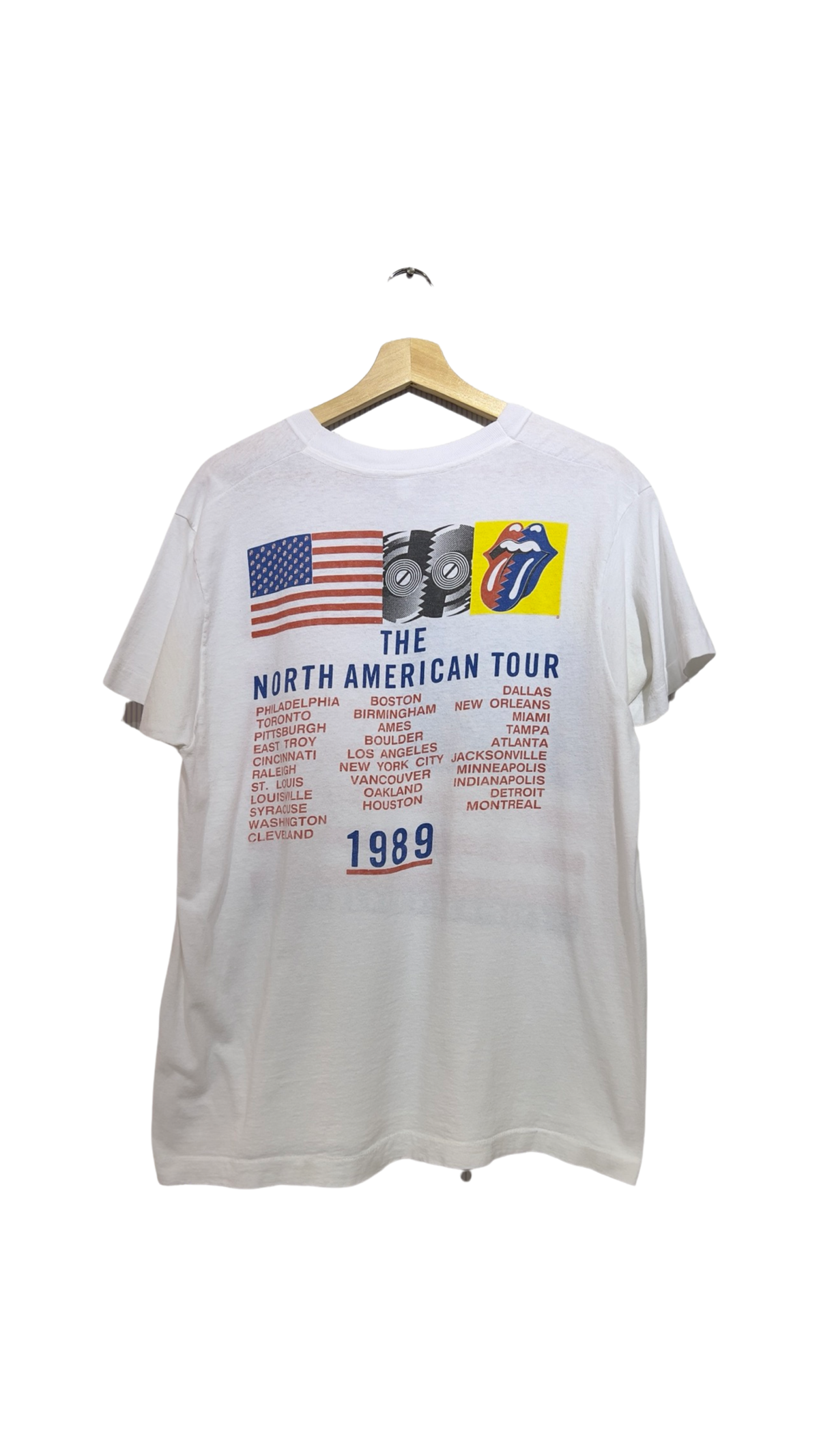 Vintage 1989 Rolling Stones Steel Wheels Tour Tee product image 2