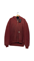 Vintage 90s Carhartt Distressed Red Hooded Jacket product image 1