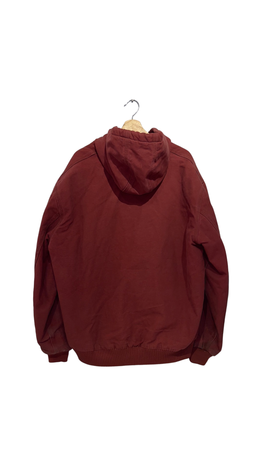Vintage 90s Carhartt Distressed Red Hooded Jacket product image 2