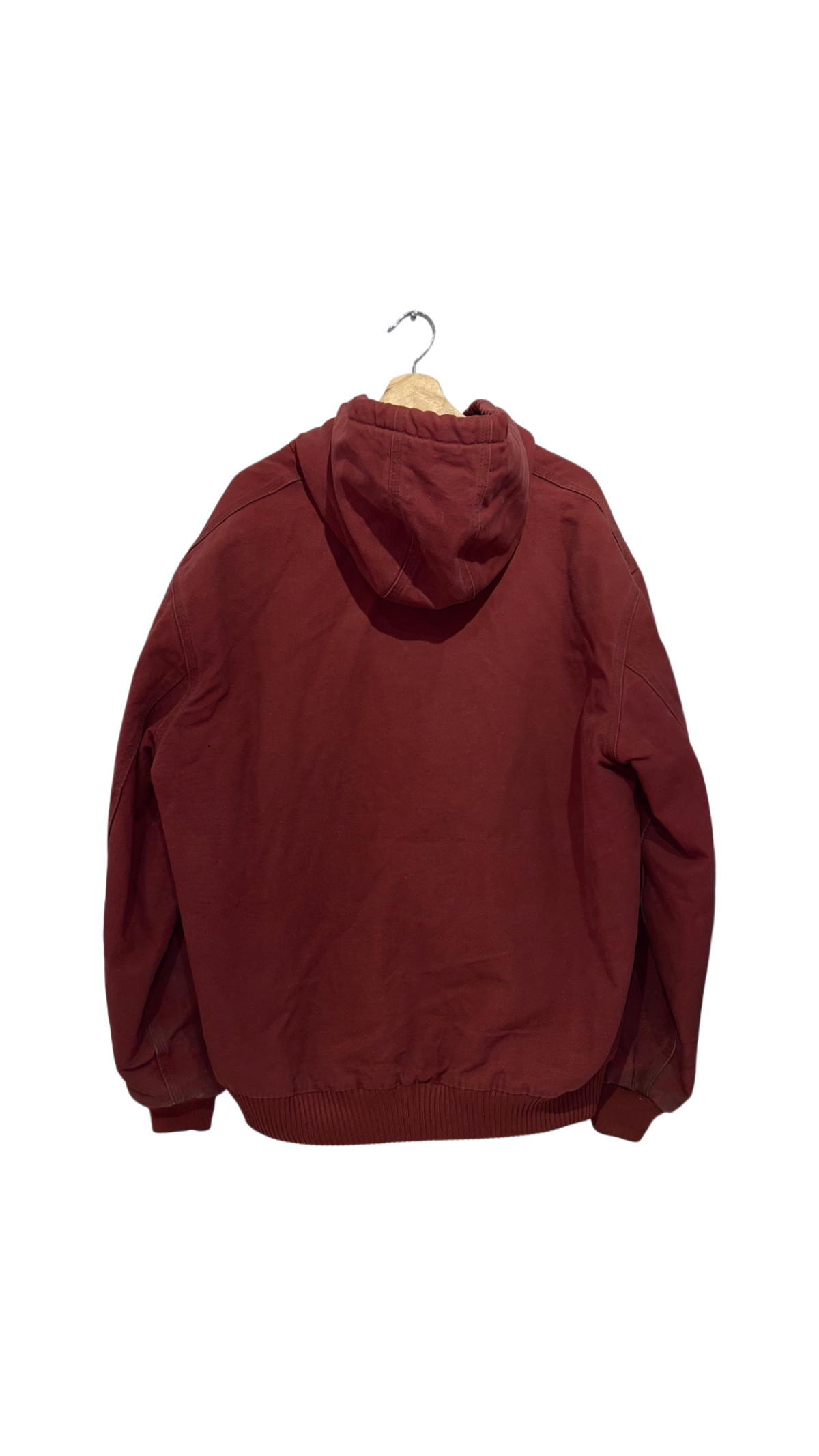 Vintage 90s Carhartt Distressed Red Hooded Jacket product image 2