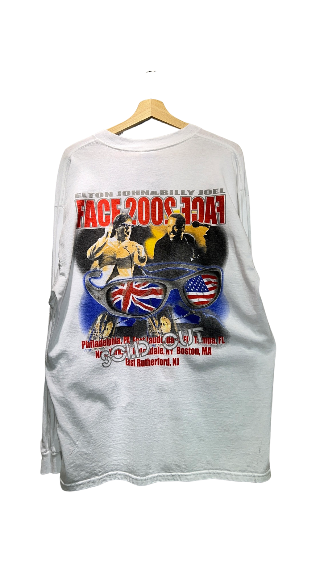 Vintage 2002 Elton John & Billy Joel Face 2 LS Tour Tee product image 2