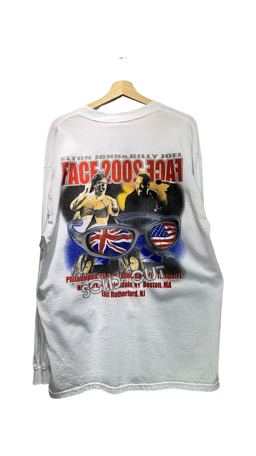 Vintage 2002 Elton John & Billy Joel Face 2 LS Tour Tee product image 2