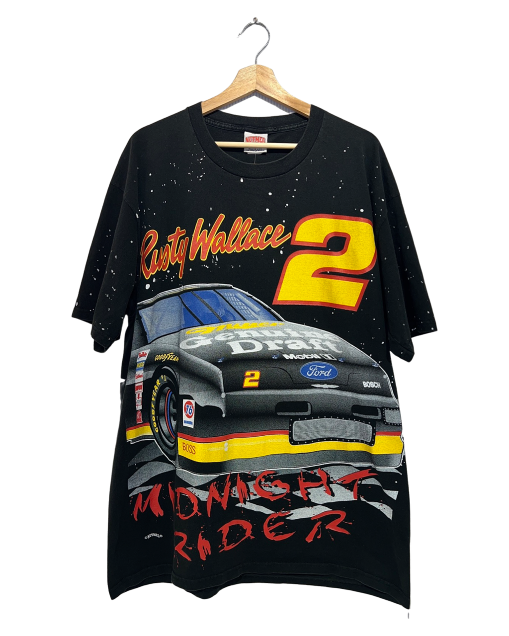 Vintage 90s Nascar Rusty Wallce Midnight Rider All Over product image 1