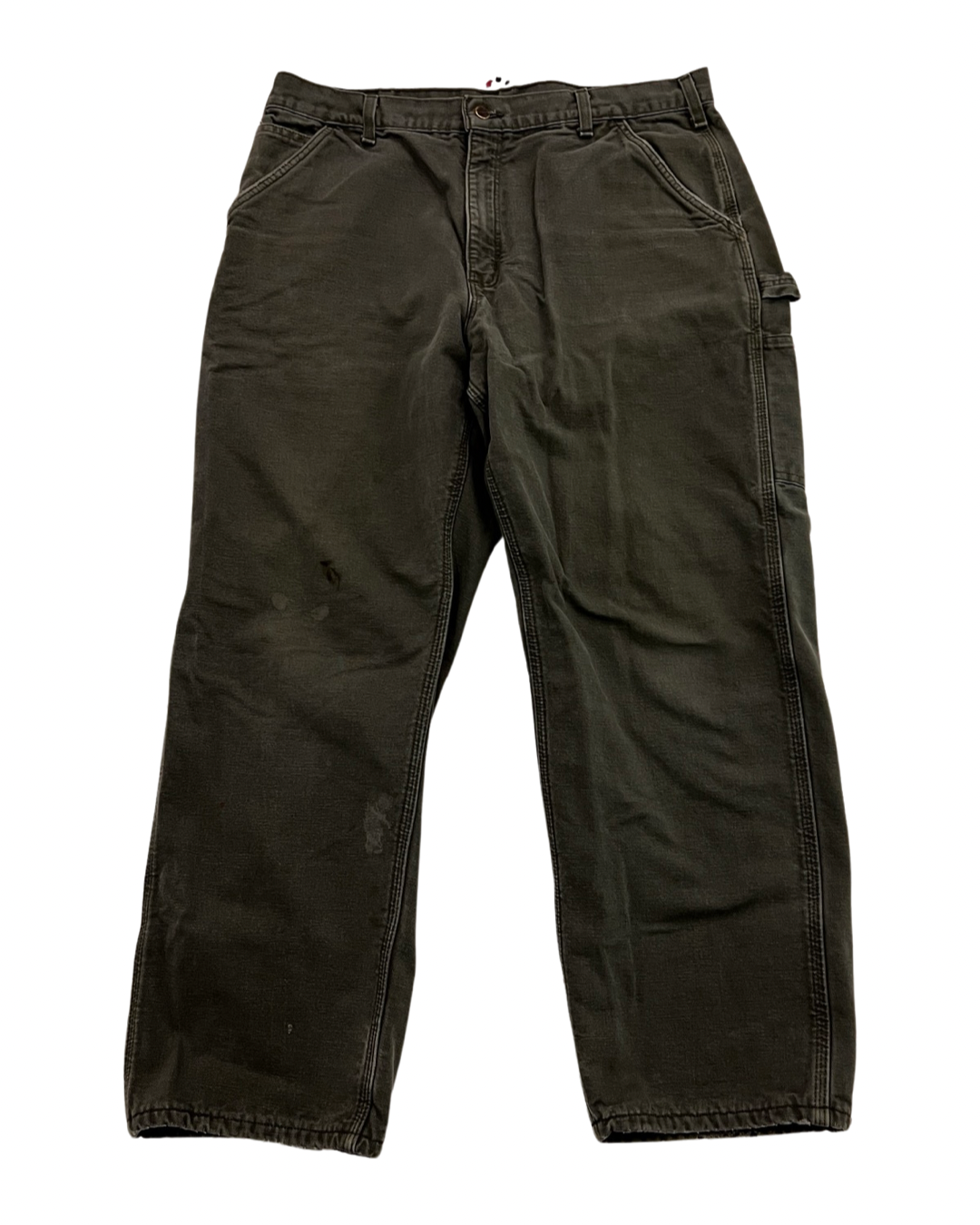 38 x 30 Vintage Carhartt Olive Flannel Lined Pants product image 1
