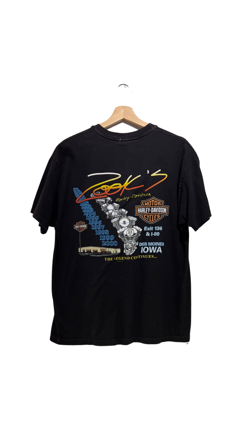Vintage 2000 Harley Davidson The Legend Continues Tee product image 2