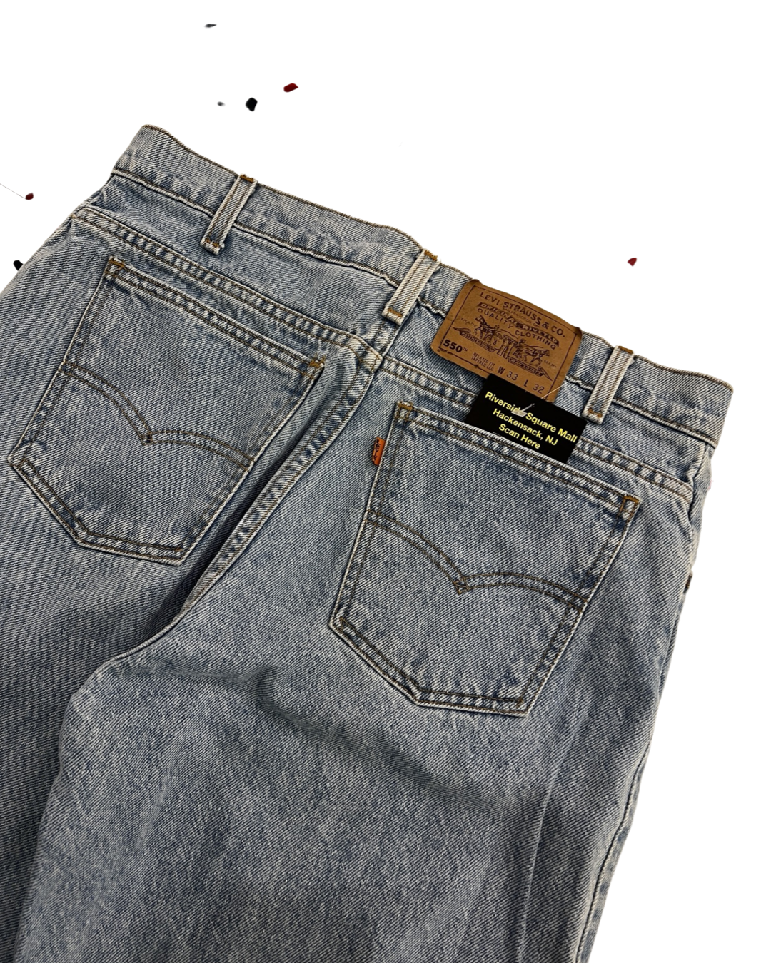 33 x 32 Vintage Orange Tab Levi's Jeans