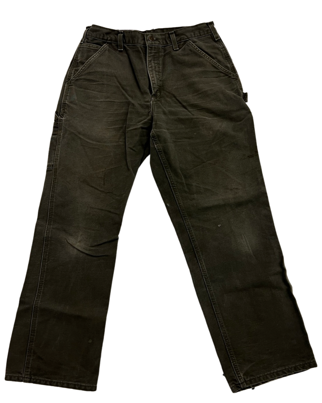 33 x 30 Vintage Carhartt Olive Carpenter Pants product image 2