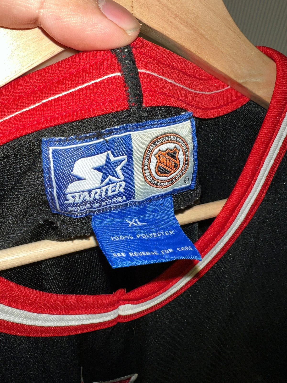 Vintage Rare 90s New York Rangers Black Starter Jersey product image 3