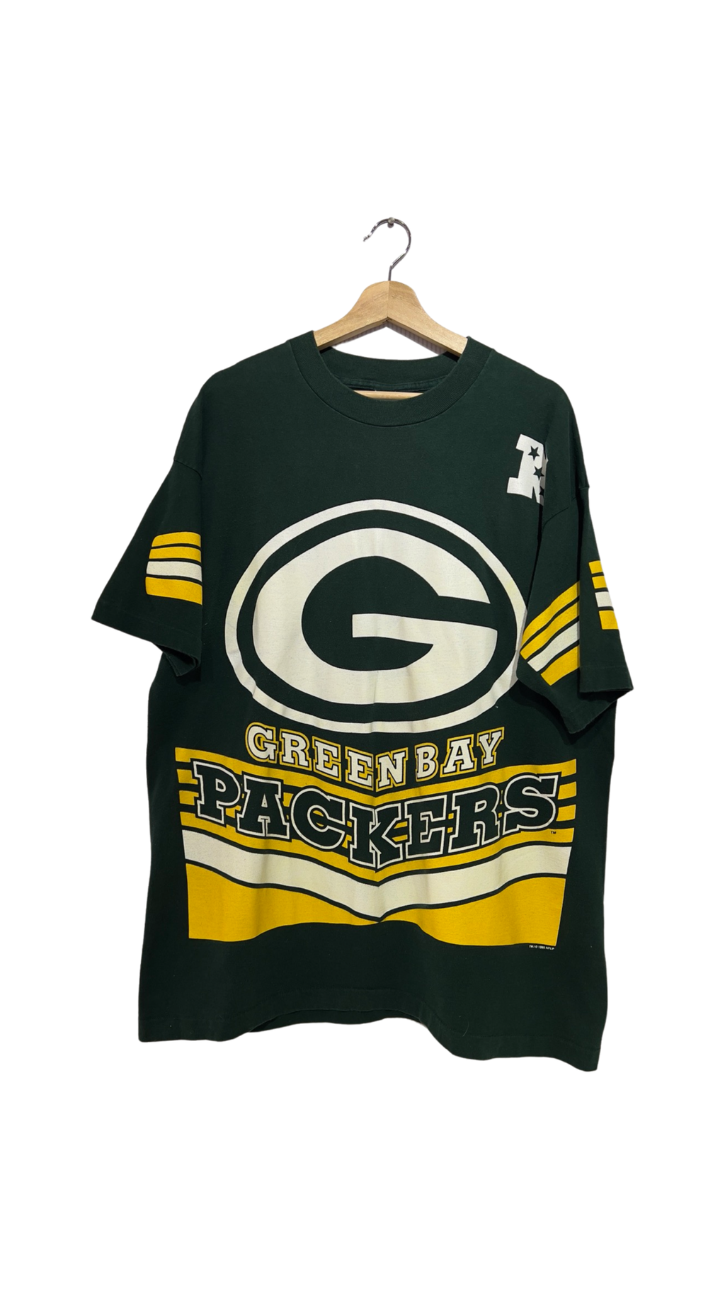 Vintage 1995 Green Bay Packers All Over Print Salem Tee product image 1