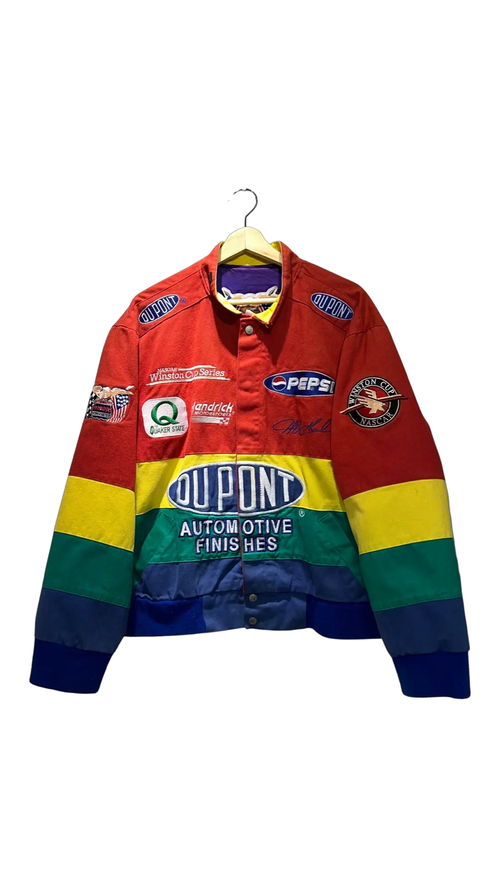 Vintage 90s Jeff Hamilton Dupont Nascar Jacket product image 1