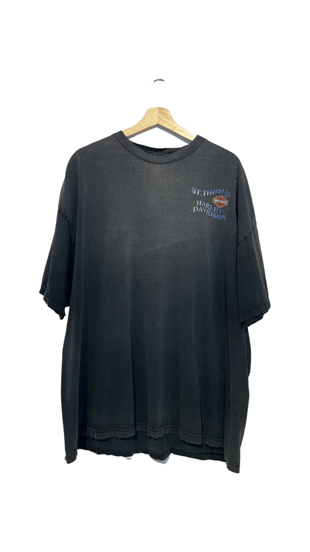 Vintage 90s Distressed Harley Davidson St Thomas Tee product image 2
