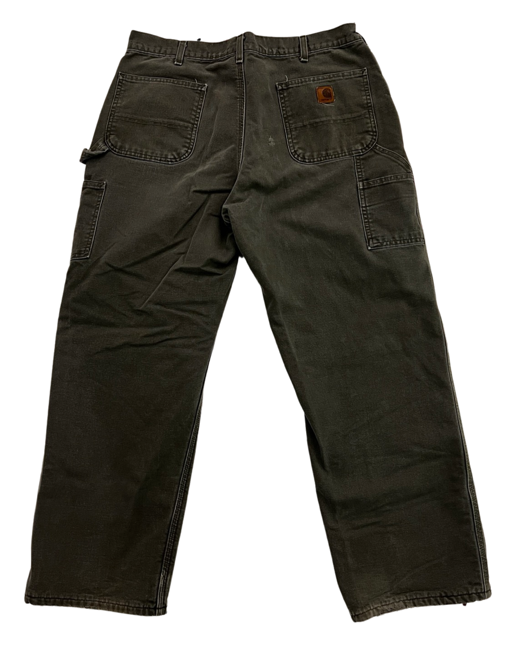 38 x 30 Vintage Carhartt Olive Flannel Lined Pants product image 2