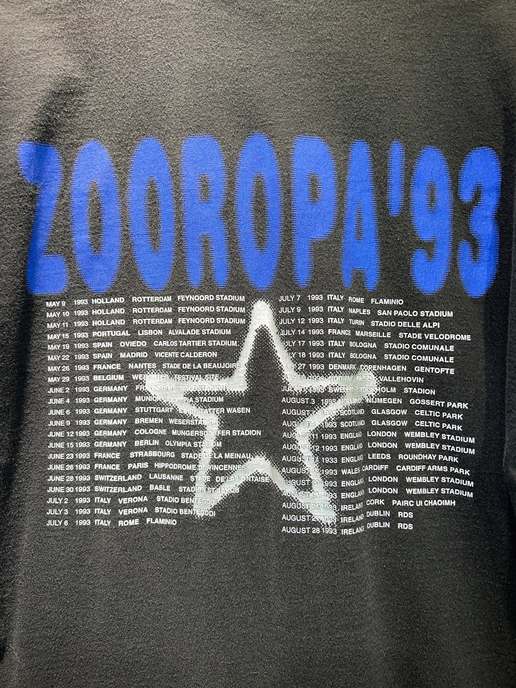 Vintage 1993 U2 Zooropa European Tour Tee product image 4