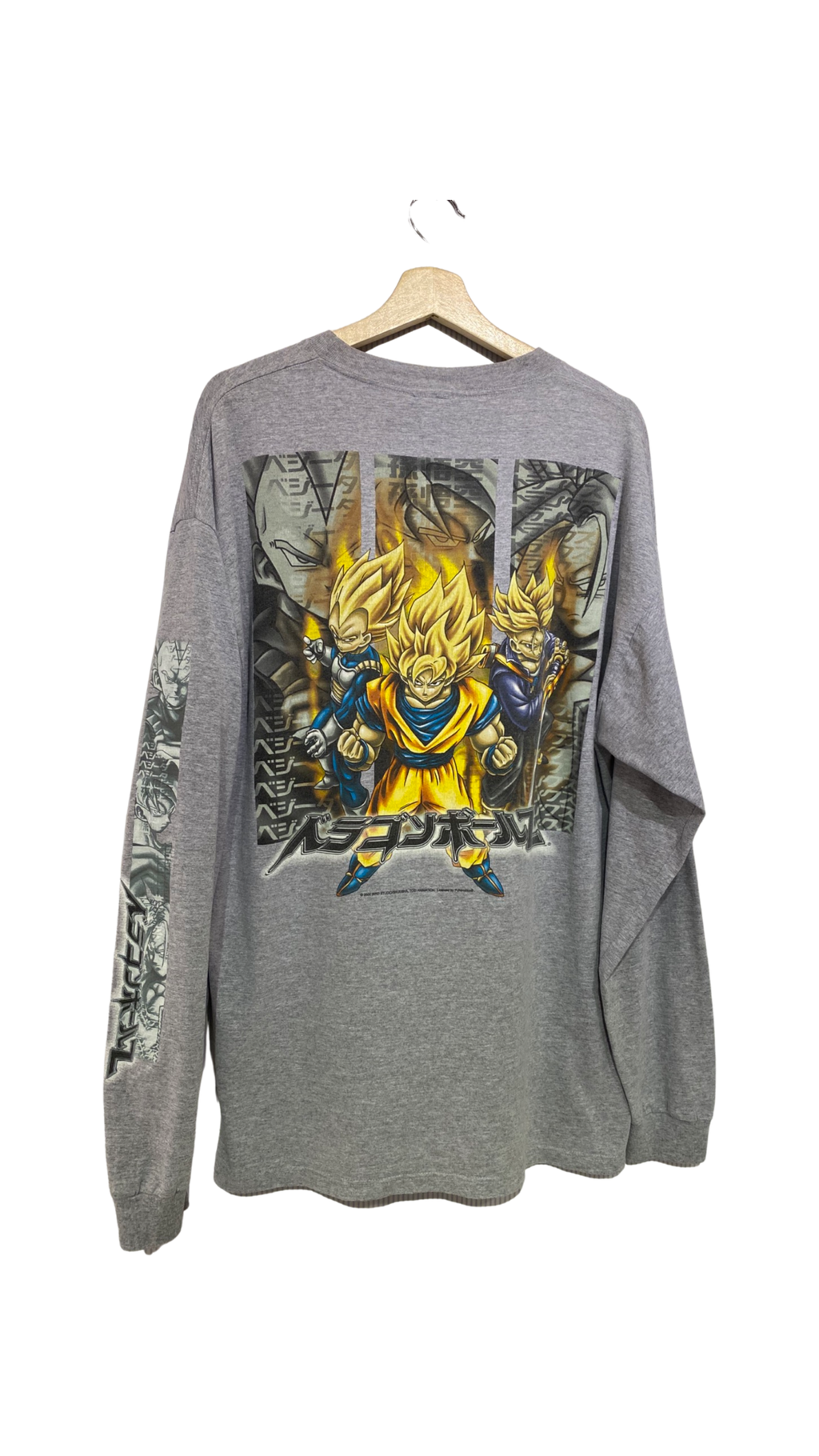 Vintage Rare 2002 Dragon Ball Z Super Saiyan Trio L/S Tee product image 1