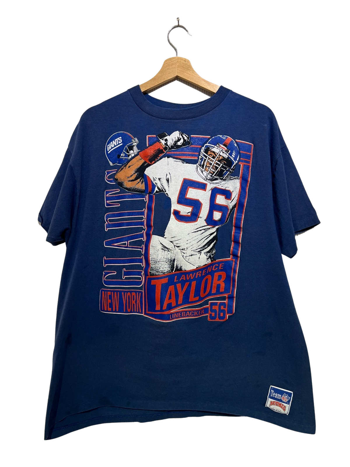 Vintage 90s Lawrence Taylor New York Giants Nutmeg Tee product image 1