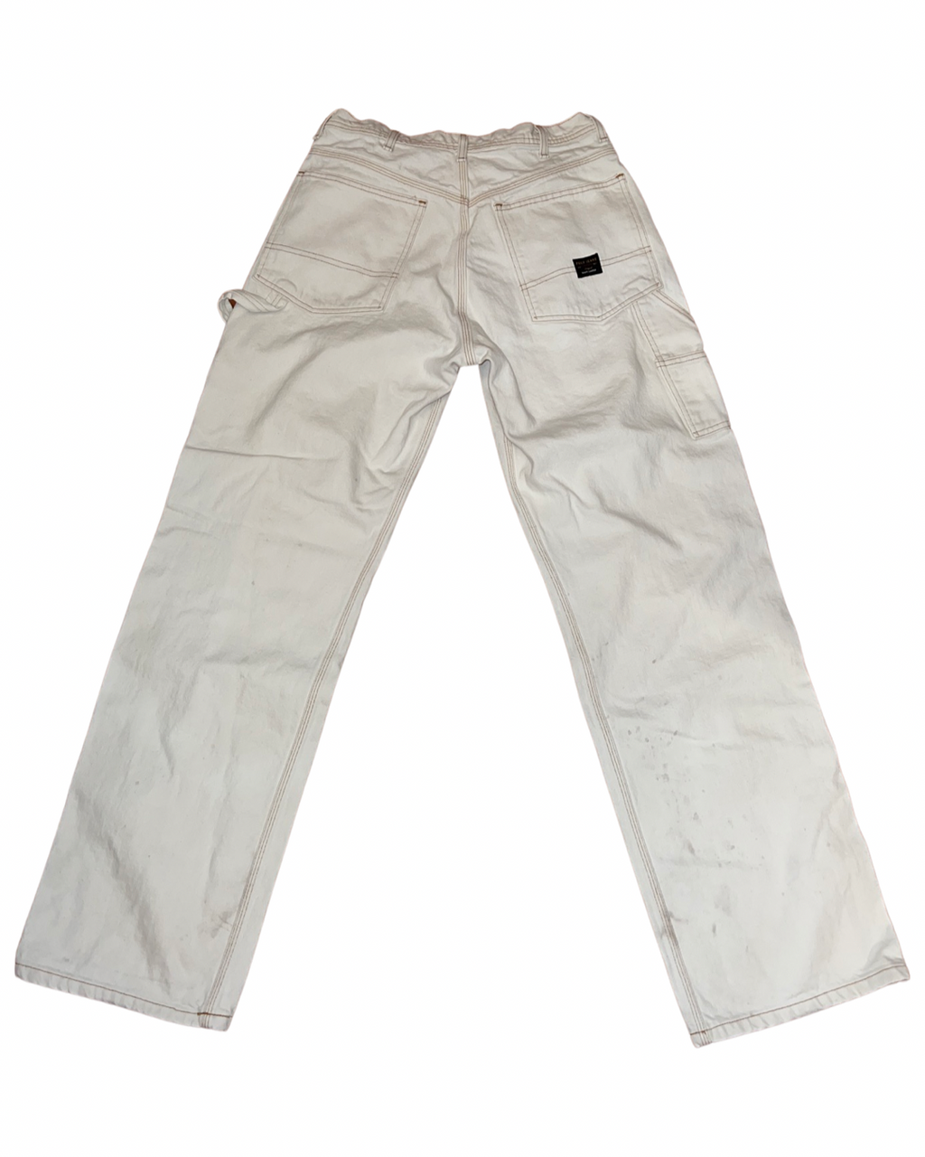 Vintage (31 x 34) 90s Polo White Wide Leg Carpenter Jeans