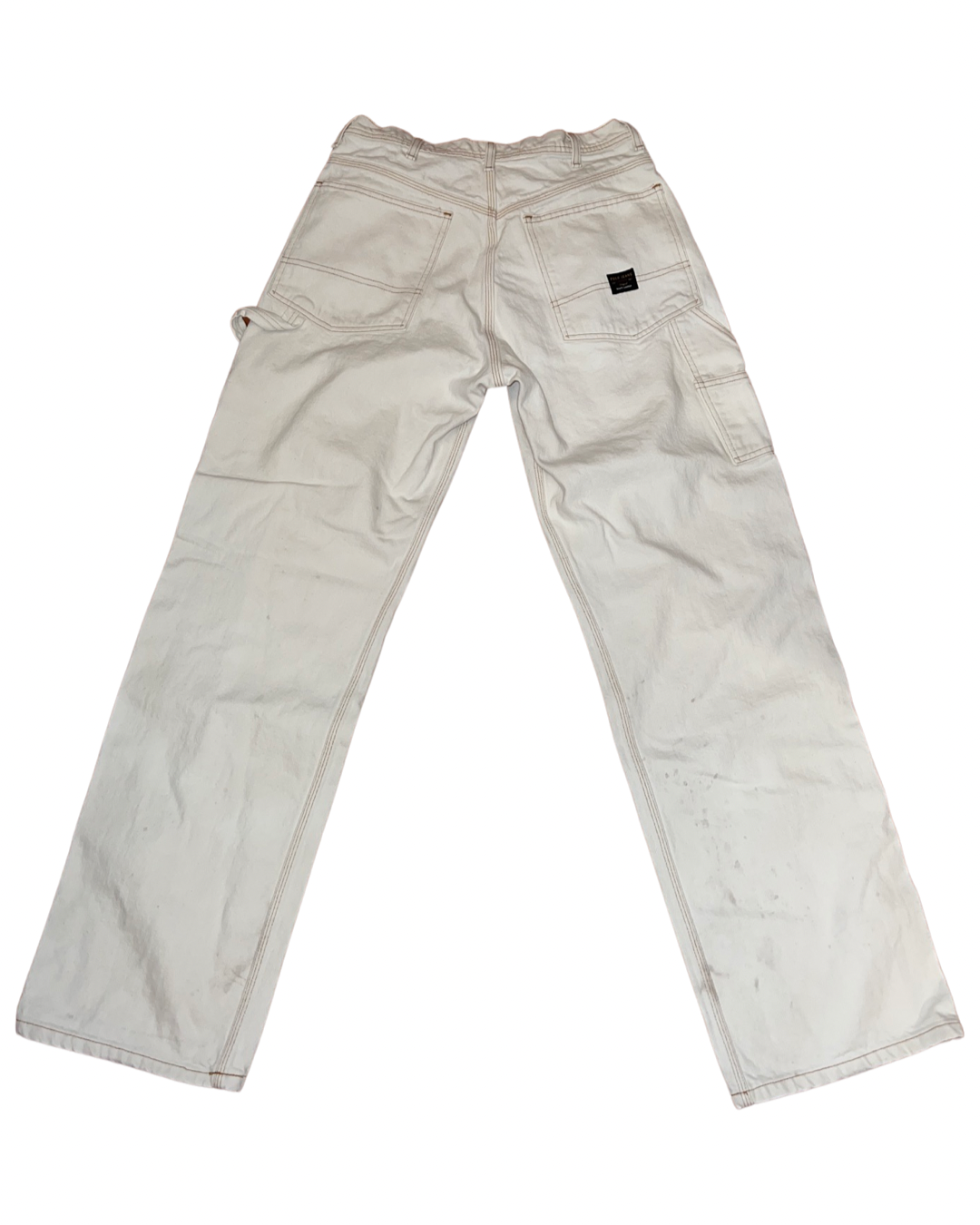 Vintage (31 x 34) 90s Polo White Wide Leg Carpenter Jeans