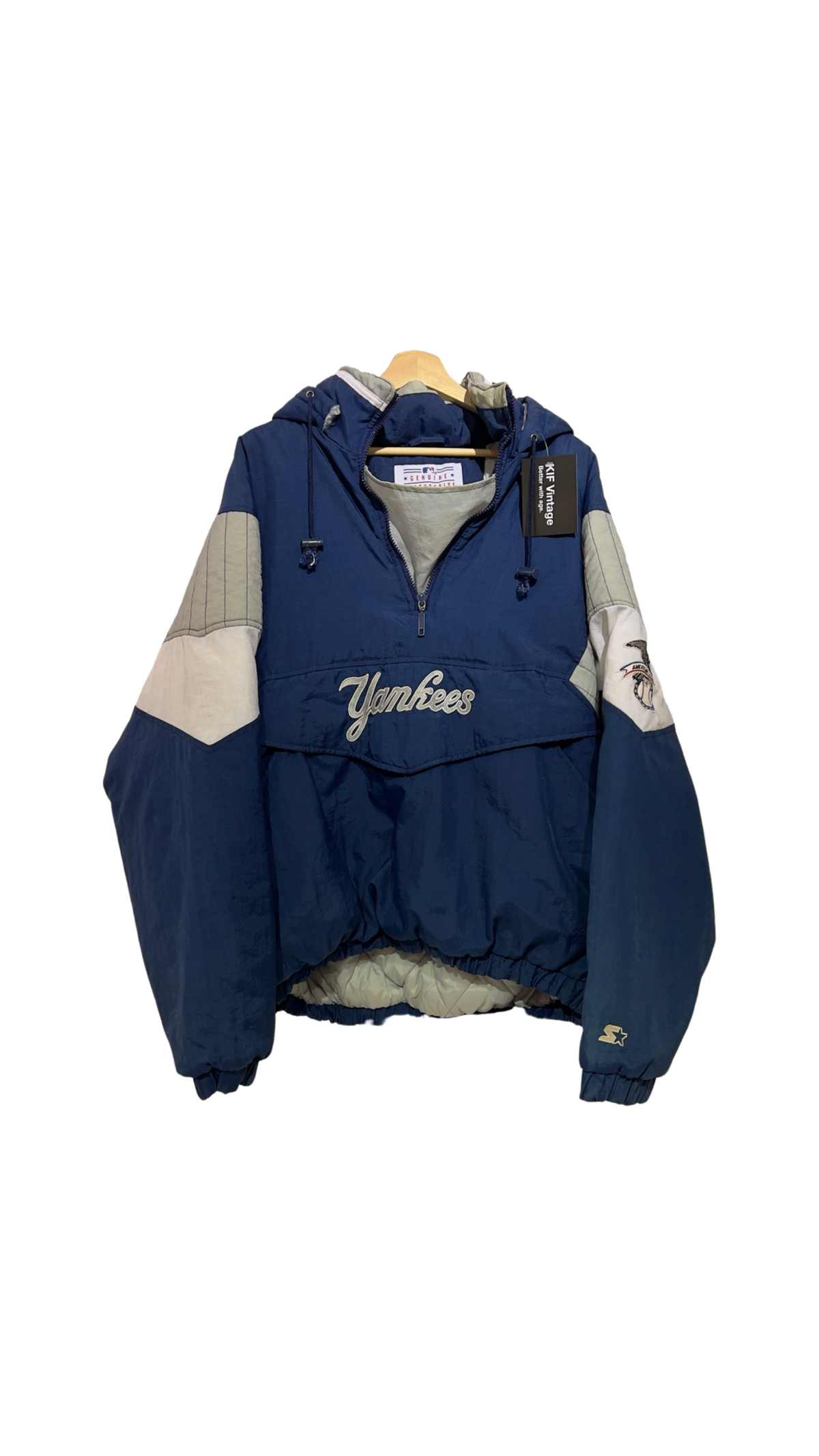 Vintage 90s New York Yankees Starter Puffer Jacket product image 1