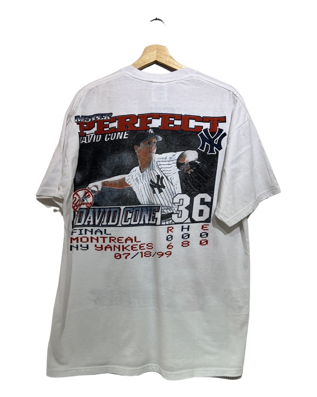 Vintage 1999 New York Yankees David Cone Perfect Game Tee product image 2