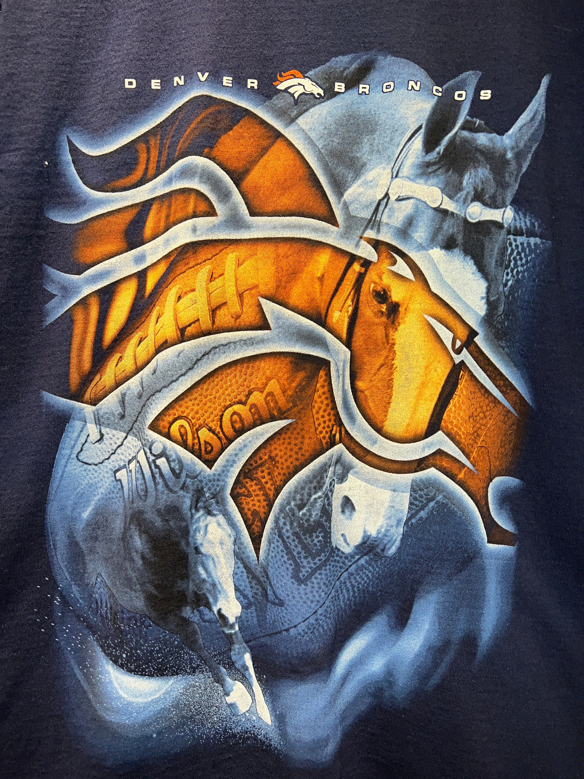 Vintage Denver Broncos Blue Tshirt product image 2