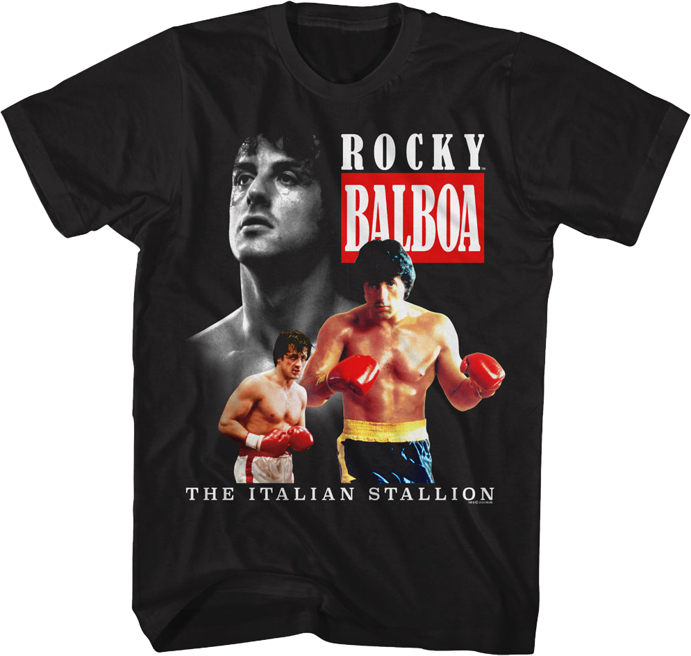 Italian Stallion Collage Rocky T-Shirt product image 1
