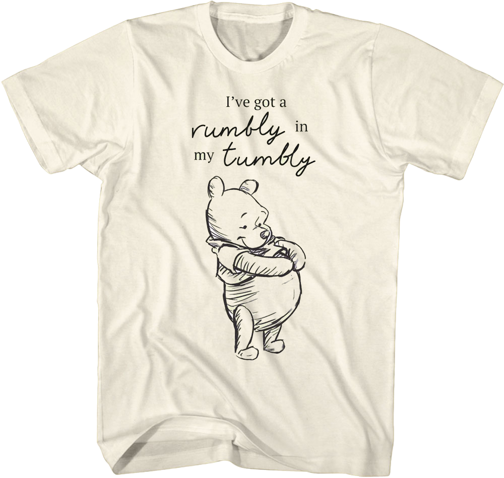 I've Got A Rumbly In My Tumbly Winnie The Pooh T-Shirt product image 1