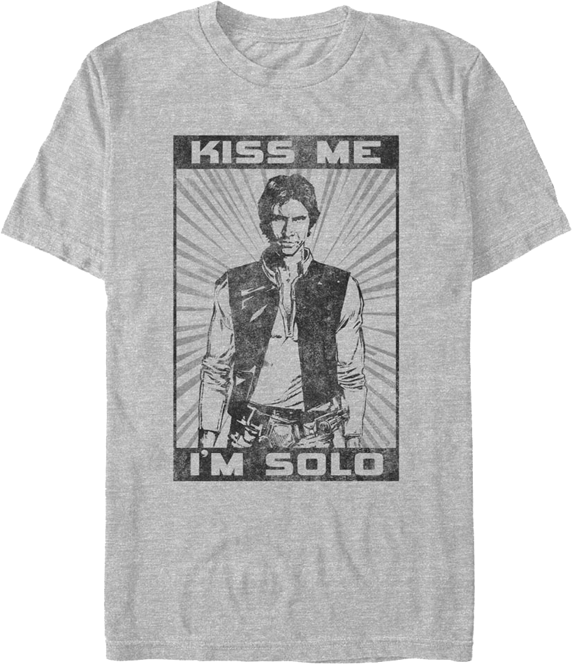 Kiss Me I'm Solo Star Wars T-Shirt product image 1