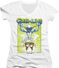 Ladies Gizmo's Nightmare Gremlins V-Neck Shirt product image 1