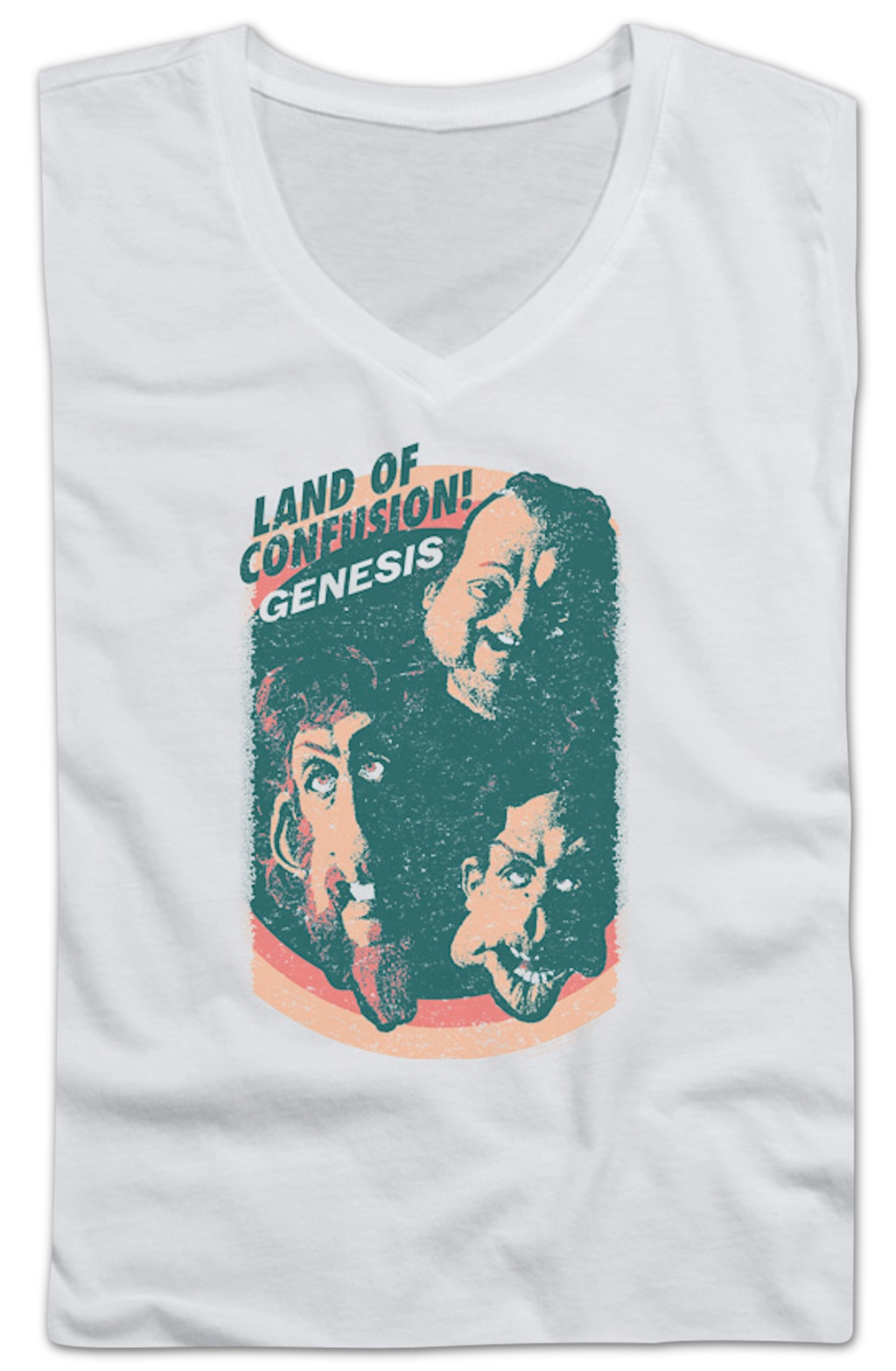 Ladies Land Of Confusion Genesis V-Neck T-Shirt product image 2