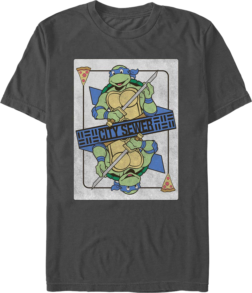Leonardo Playing Card Teenage Mutant Ninja Turtles T-Shirt product image 1