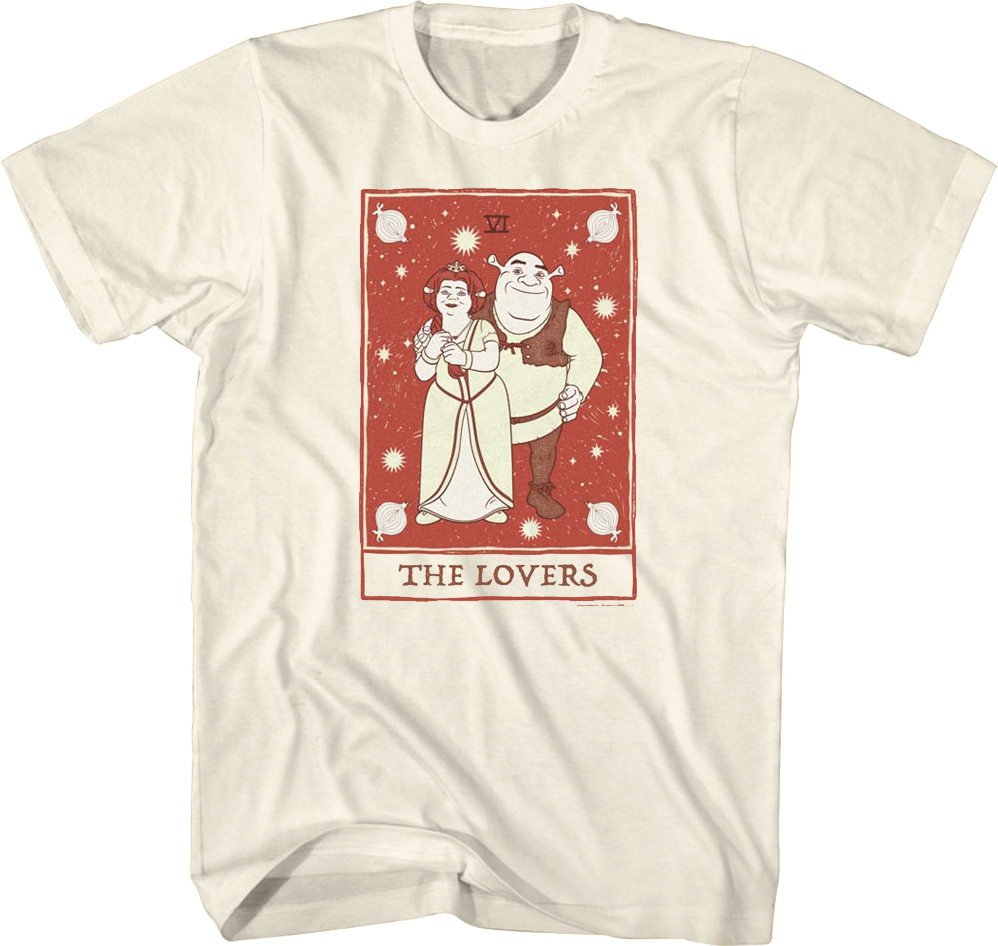 Lovers Tarot Card Shrek T-Shirt product image 1
