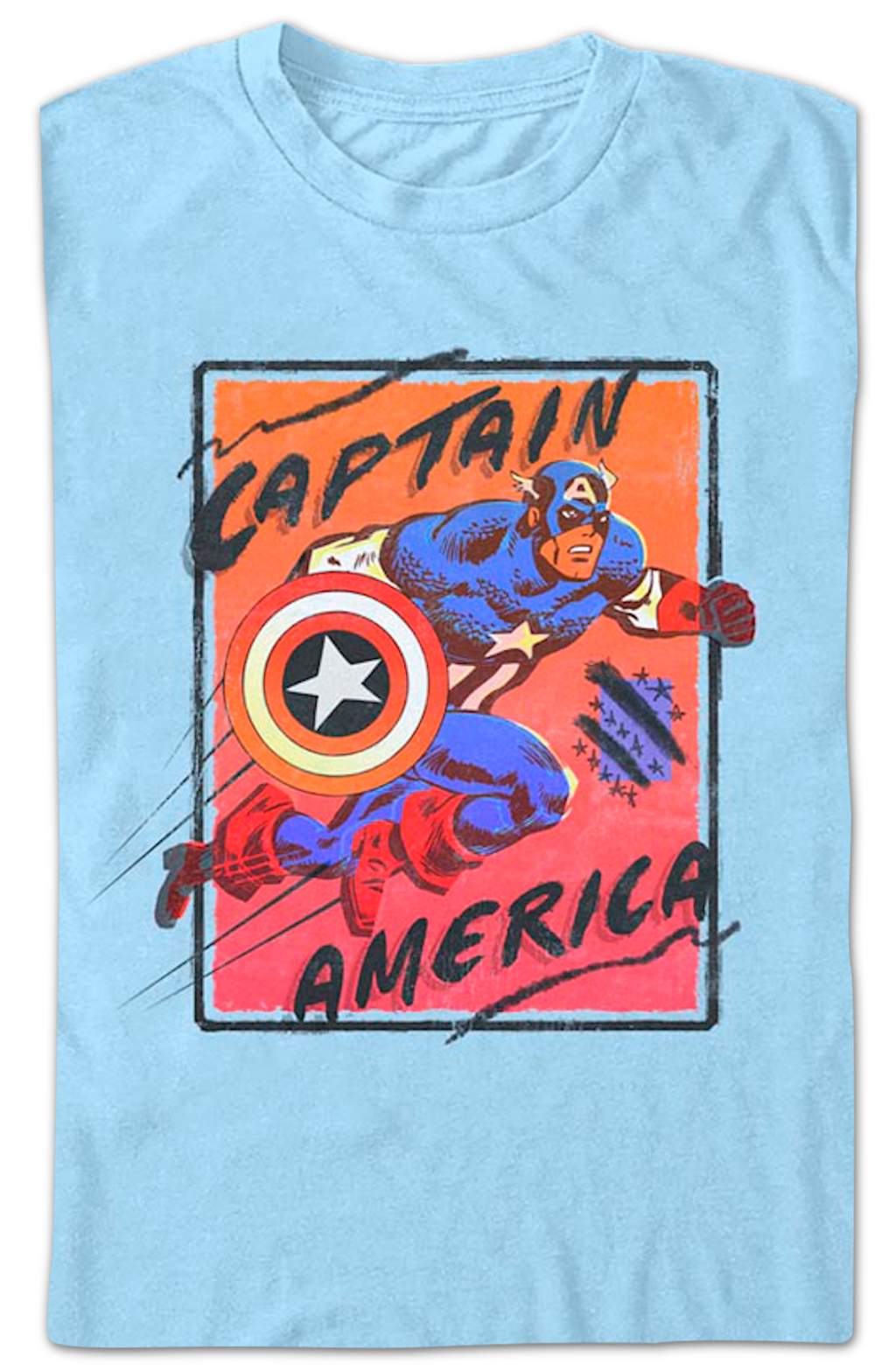 Marching Forward Captain America Marvel Comics T-Shirt product image 2