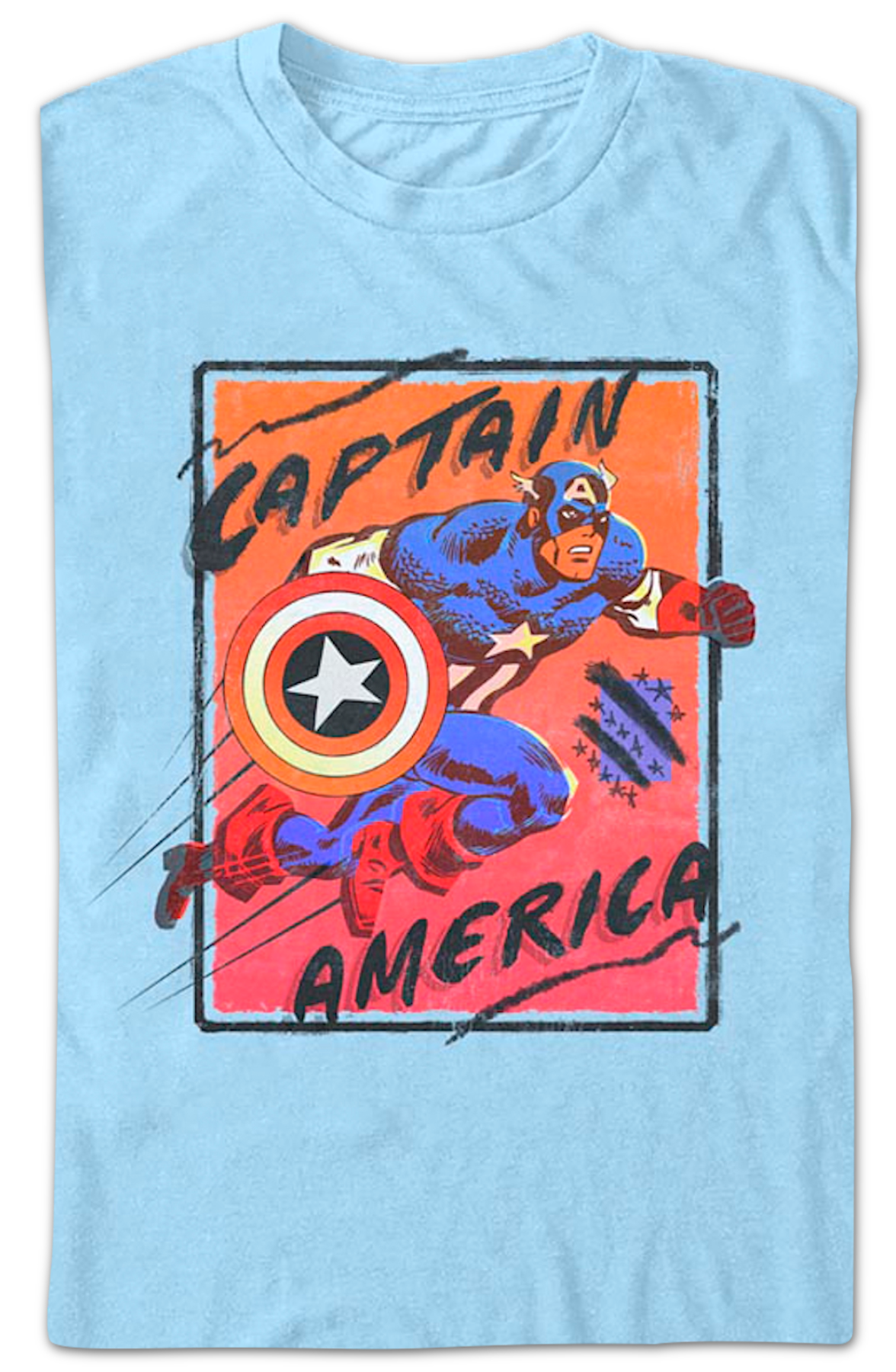 Marching Forward Captain America Marvel Comics T-Shirt product image 2