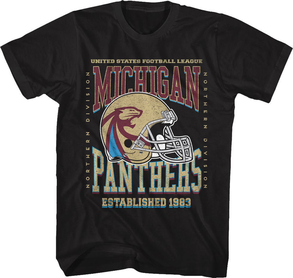 Michigan Panthers Established 1983 USFL T-Shirt product image 1