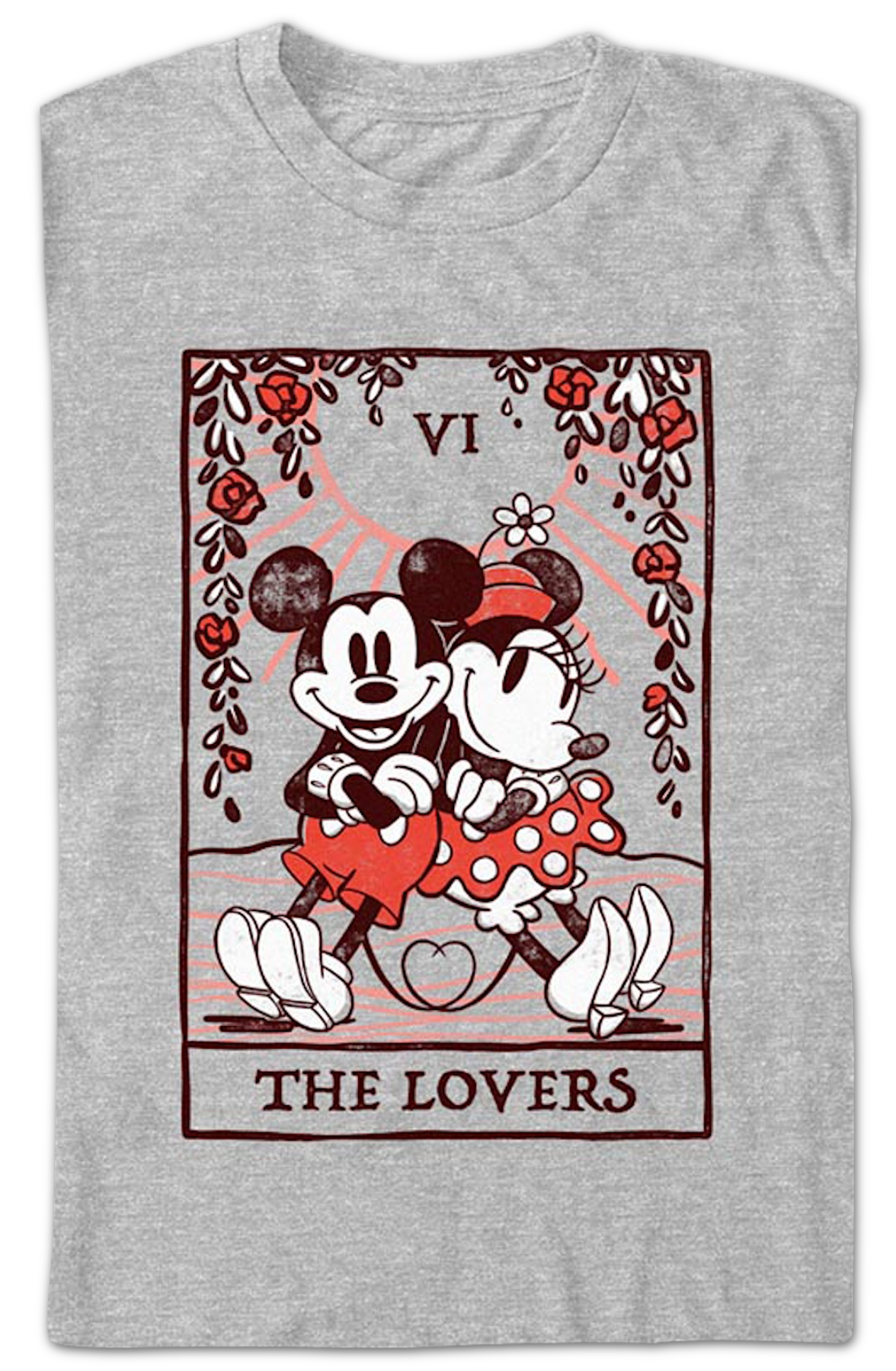 Mickey & Minnie Lovers Tarot Card Disney T-Shirt product image 2
