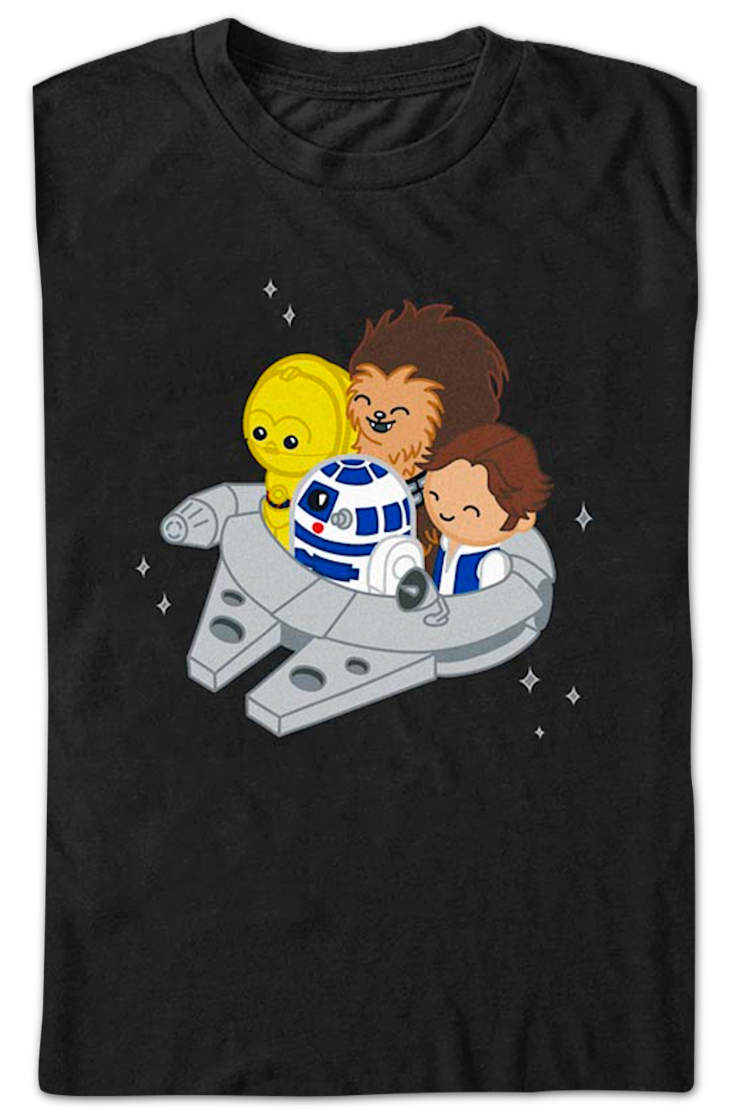 Miniature Millennium Falcon Star Wars T-Shirt product image 2