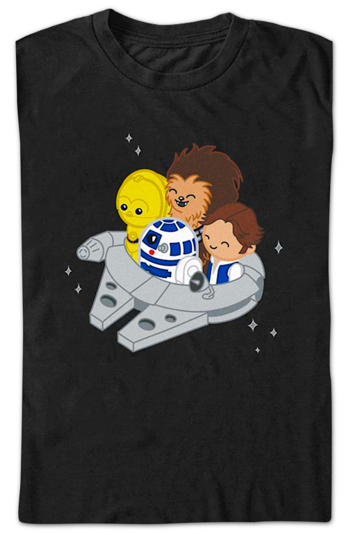 Miniature Millennium Falcon Star Wars T-Shirt product image 2