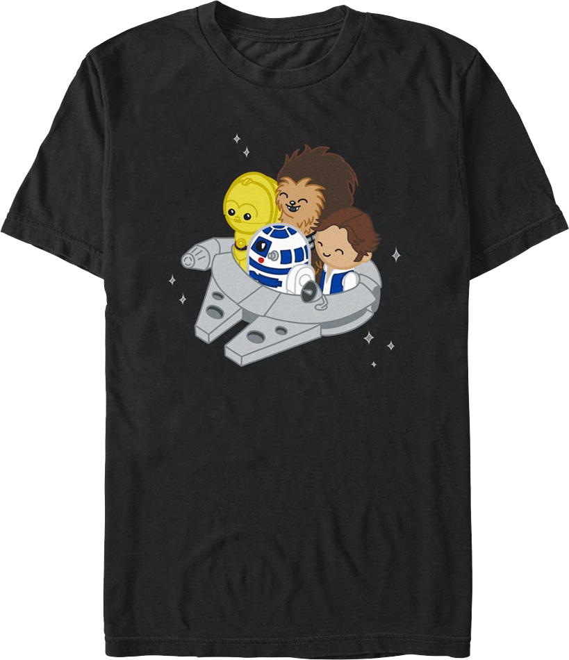 Miniature Millennium Falcon Star Wars T-Shirt product image 1