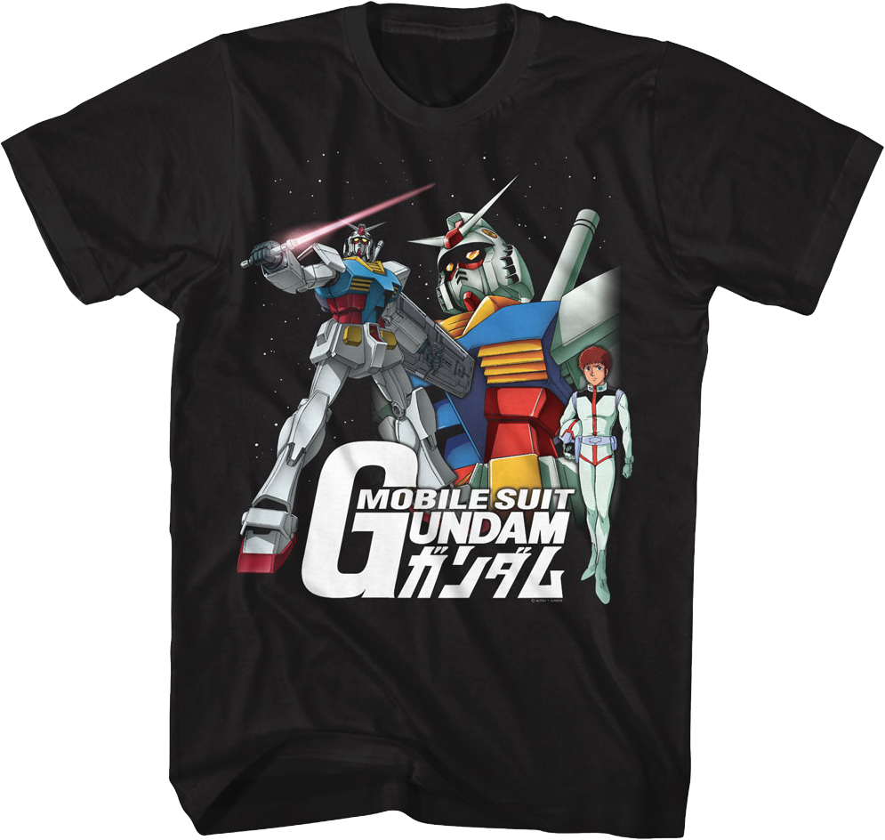 Mobile Suit Collage Gundam T-Shirt product image 1
