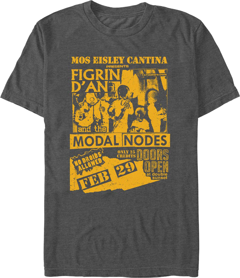 Mos Eisley Cantina Concert Flyer Star Wars T-Shirt product image 1