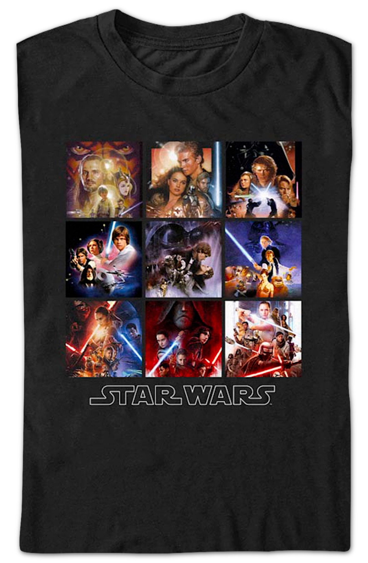 Skywalker Saga Movie Posters Star Wars T-Shirt product image 2