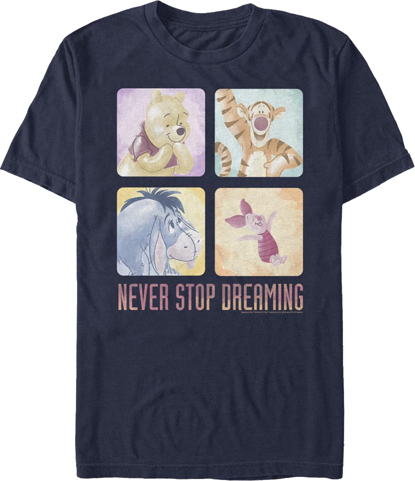 Never Stop Dreaming Winnie The Pooh T-Shirt product image 1
