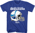 New Orleans Breakers Logo & Helmet USFL T-Shirt product image 1