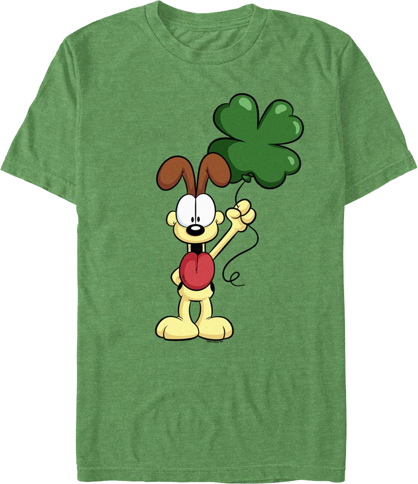 Odie's Shamrock Balloon Garfield T-Shirt product image 1