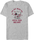 On My Way To Steal Your Heart Peanuts T-Shirt product image 1