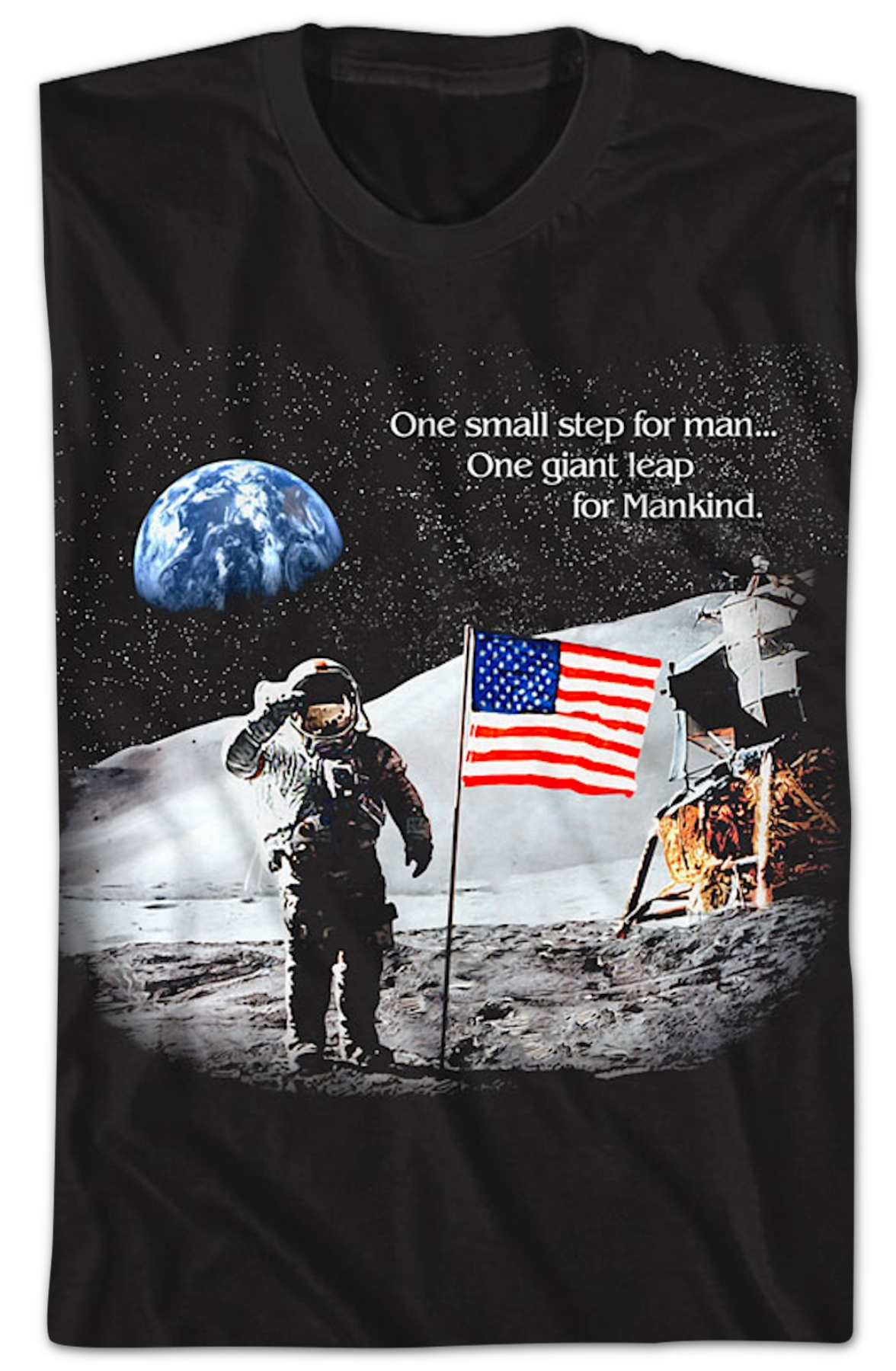 One Small Step For Man Giant Leap Mankind NASA T-Shirt product image 2