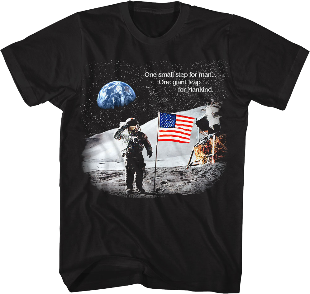 One Small Step For Man Giant Leap Mankind NASA T-Shirt product image 1